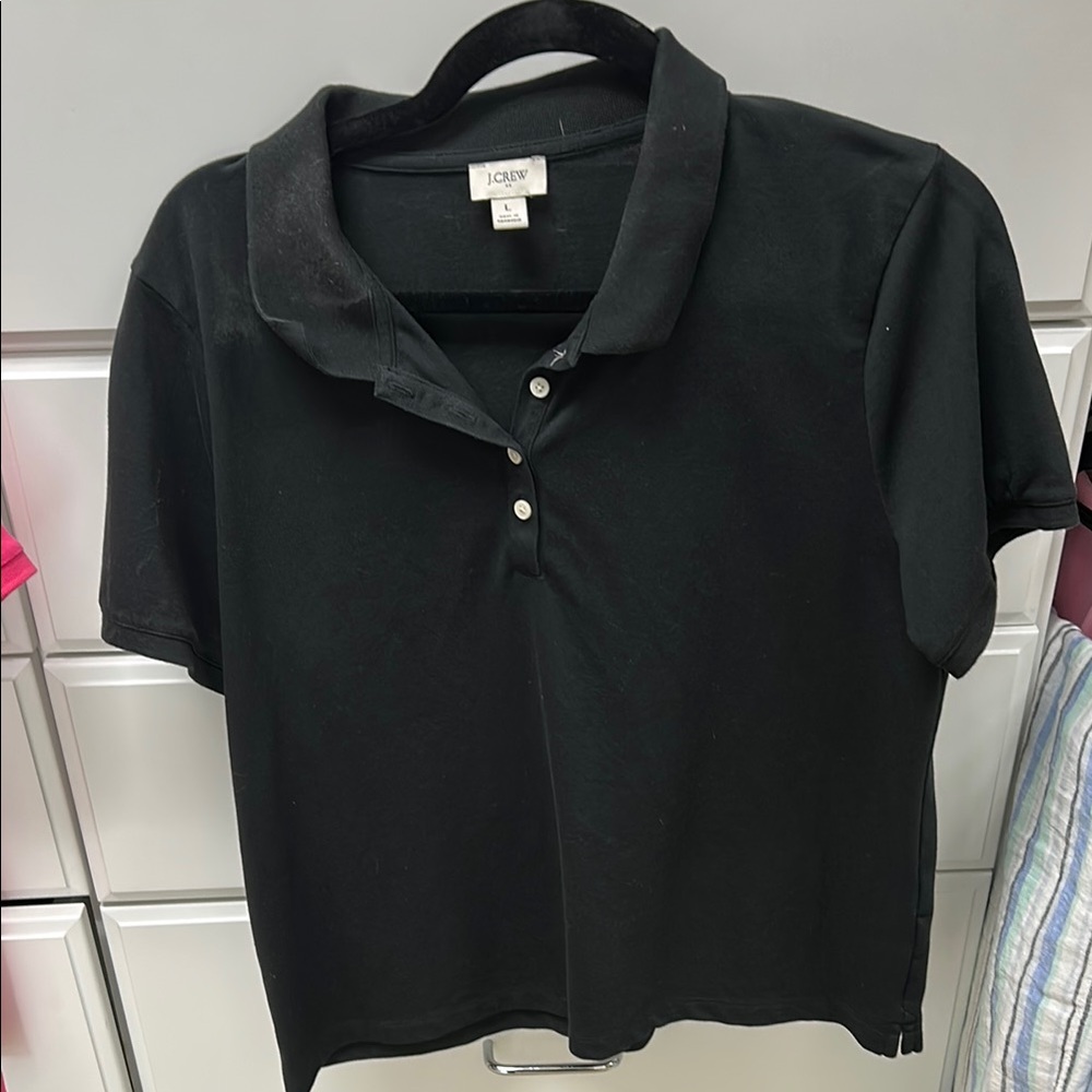 J.Crew Black Polo Shirt